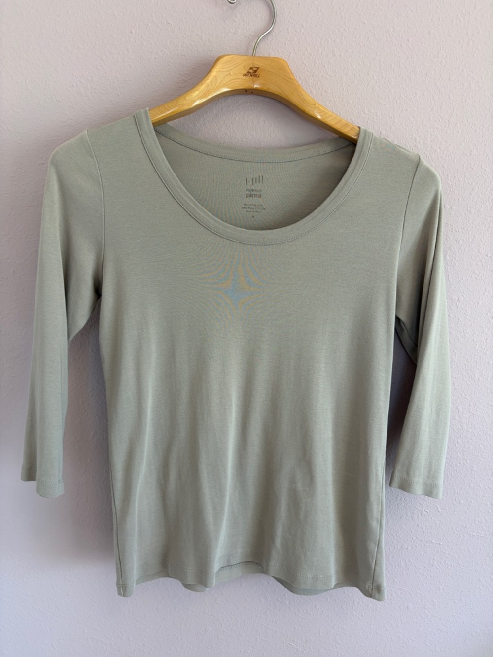 J. Jill  Pima Cotton 3/4 Sleeve Tee size M